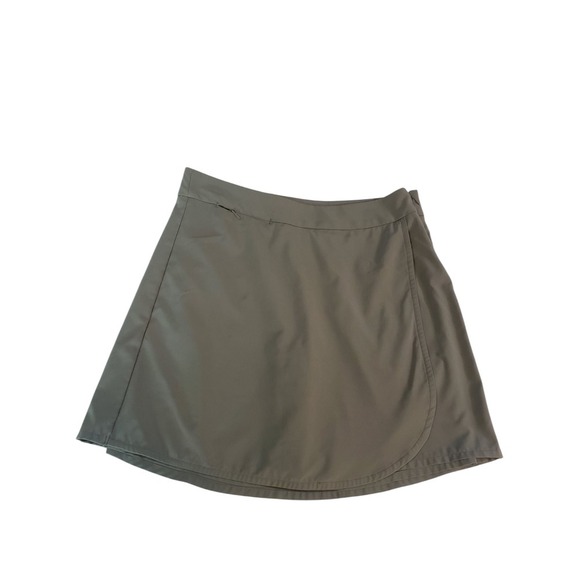 Exofficio Golf Wrap Around Mini‎ Skort Womens Size 6 Dark Gray Comfy Sporty - Picture 1 of 14